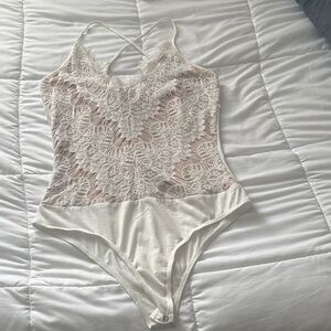 White Lace Bodysuit